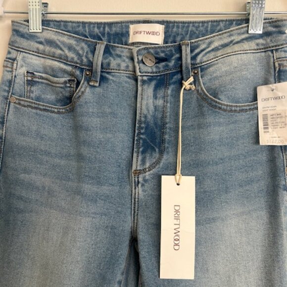 Driftwood Farrah X Zen Denim - Driftwood Farrah X Zen Embroidered Floral Flare Light Wash Jeans NWT